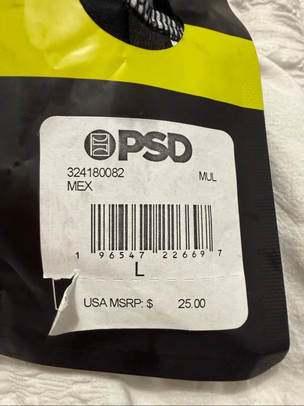PSD Tropical Briefs Pack in Black, White & Red